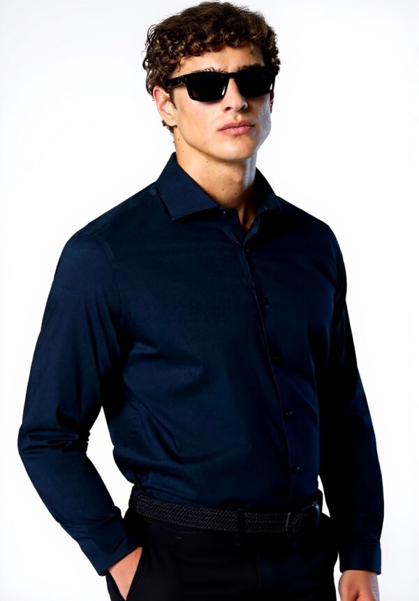 Camicia North Sails Popeline Tecnico Uomo Bianco Navy