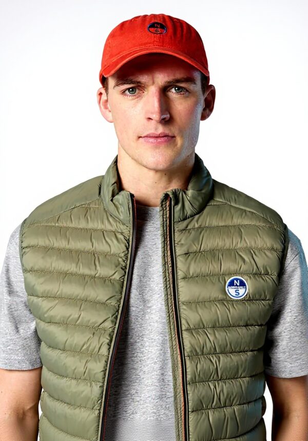 North Sails Cappello Baseball Cotone Uomo Dark Denim Paprika