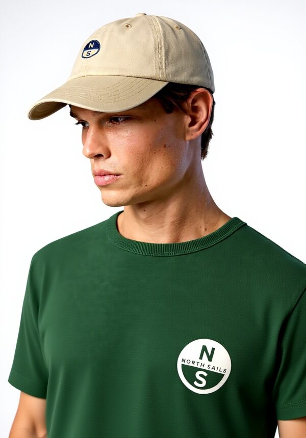 North Sails Cappello Baseball Cotone Uomo Dark Denim Paprika