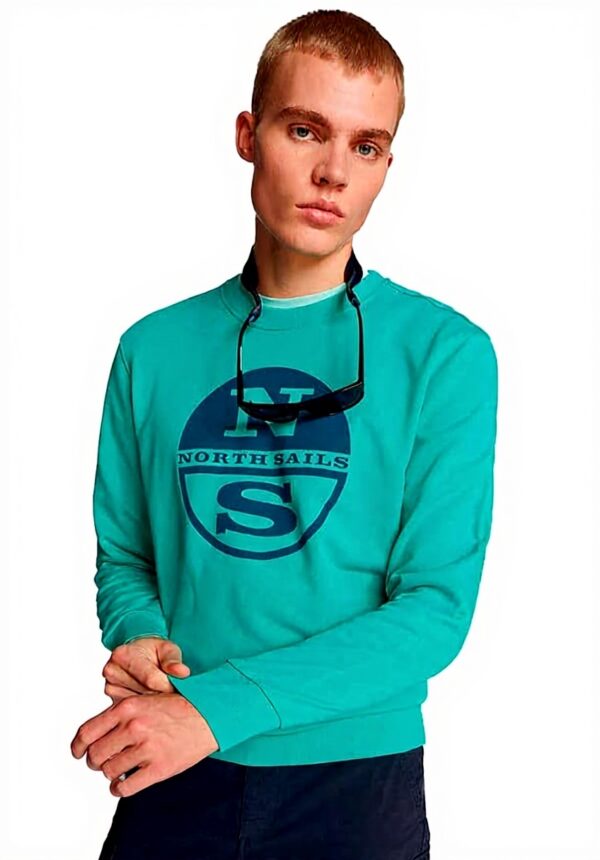 Felpa Uomo North Sails Graphic Cotone Girocollo Maglia Tuta