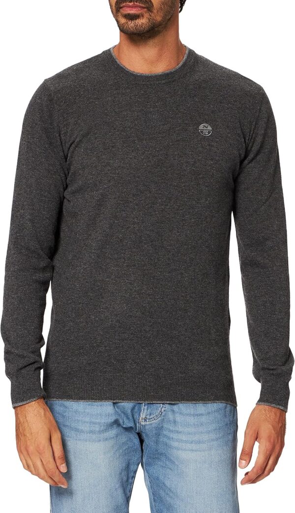 Maglione Uomo North Sails Crewneck Tipping Fibre Naturali-0