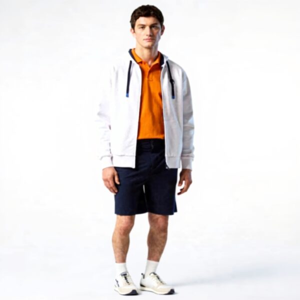 Felpa North Sails Uomo Cotone Organico Full Zip Hoodie