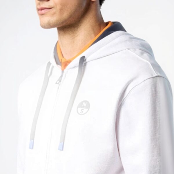 Felpa North Sails Uomo Cotone Organico Full Zip Hoodie