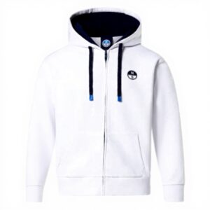 Felpa North Sails Uomo Cotone Organico Full Zip Hoodie