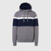 Felpa Uomo NORTH SAILS Grigio Chiaro Blu Scuro Cotone-3