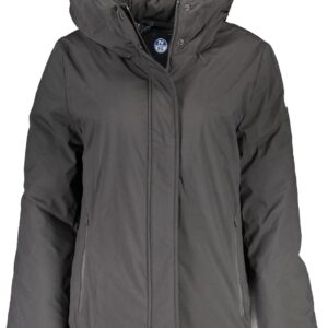 Giubbotto North Sails Donna Nero Parka Manica Lunga-0