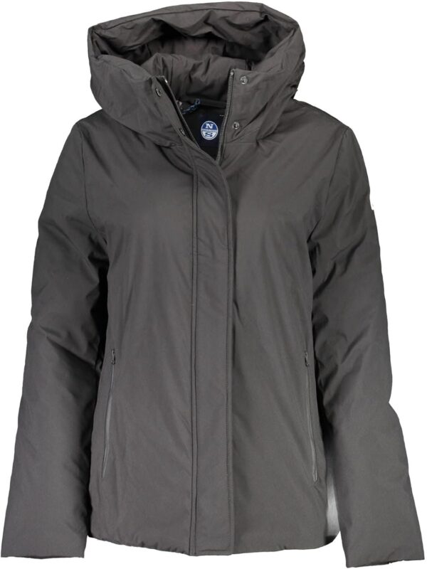 Giubbotto North Sails Donna Nero Parka Manica Lunga-0