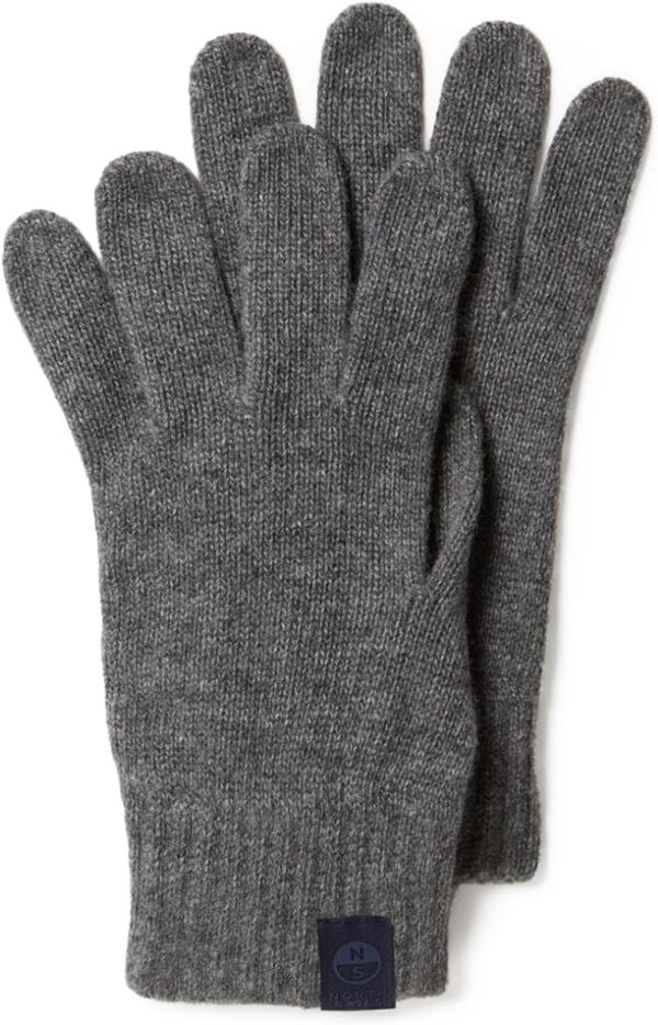 Guanti misto cashmere North Sails Uomo Medium grey melange-0