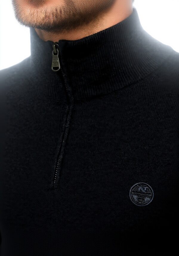 Maglione Uomo North Sails Mezza Cerniera Misto Cotone Lana