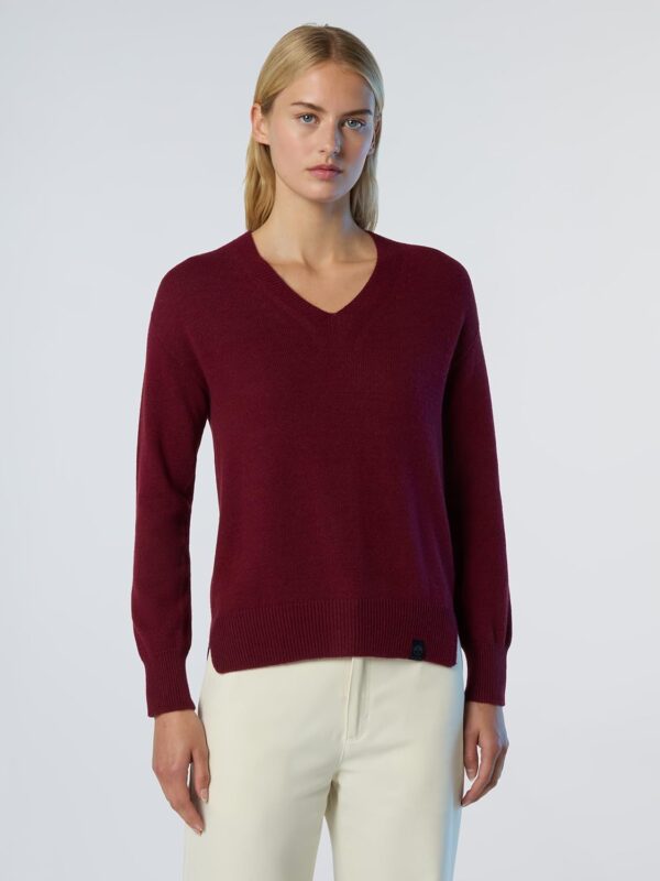Maglione Donna North Sails Scollo V Misto Cashmere-1