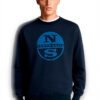 Felpa senza cappuccio North Sails uomo cotone organico logo