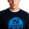 Felpa senza cappuccio North Sails uomo cotone organico logo