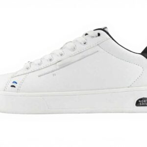 NORTH SAILS Sneakers Uomo NS25M104 in Pelle Scarpe Casual Eleganti Modello Black o White Calzature Traspiranti e Comode per Tempo Libero e Ufficio