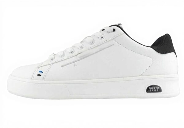 NORTH SAILS Sneakers Uomo NS25M104 in Pelle Scarpe Casual Eleganti Modello Black o White Calzature Traspiranti e Comode per Tempo Libero e Ufficio