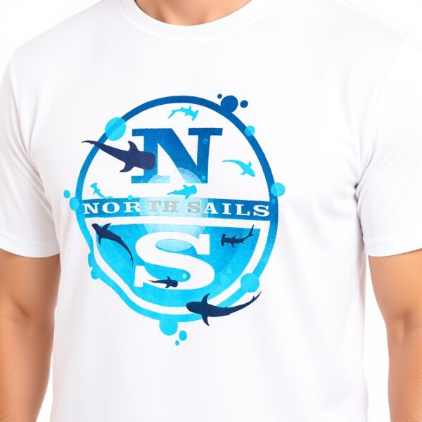 T-shirt Uomo North Sails Manica Corta Grigio Comfort