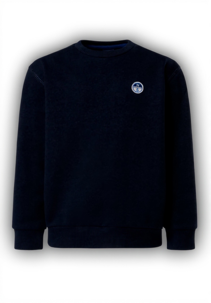 North Sails Felpa con Patch Logo indossata da un bambino in un parco