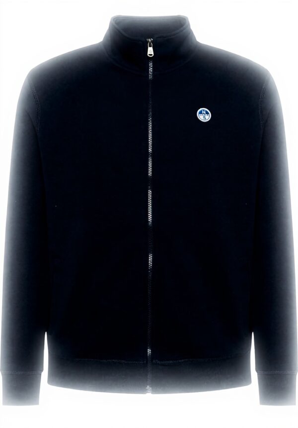 Felpa senza cappuccio North Sails Uomo cotone biologico zip