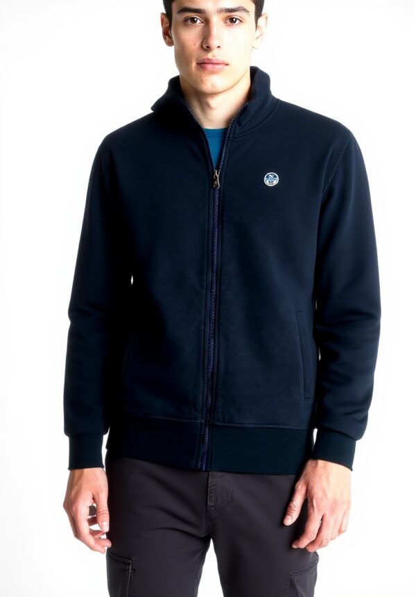 Felpa North Sails Uomo Cotone Organico Viola 4XL