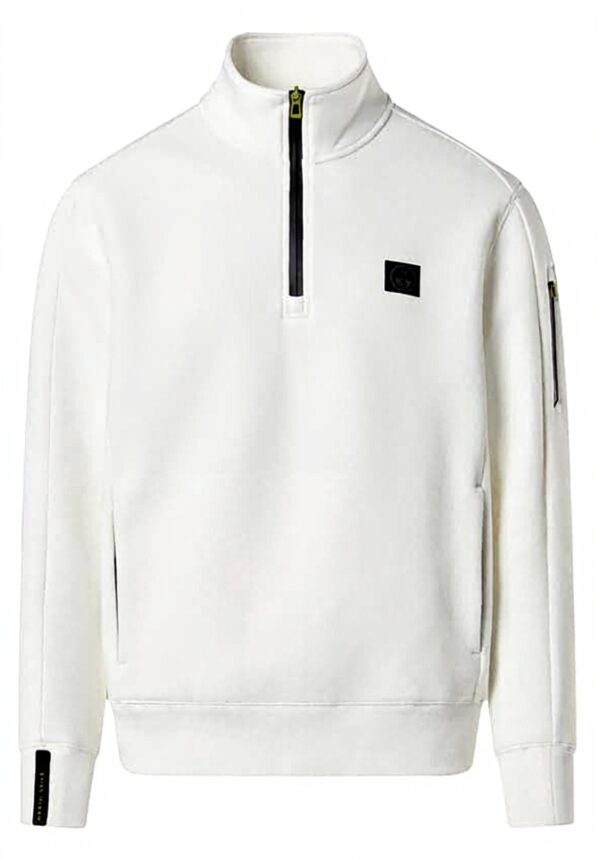 Felpa North Sails Piquet Scuba Mezza Zip Uomo