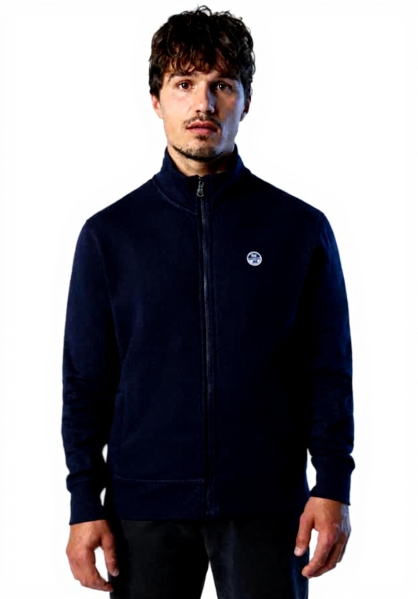 North Sails Full Zip Sweatshirt indossata in un contesto casual
