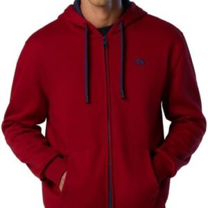 Felpa North Sails Logo Full Zip Uomo Rosso Comoda-0