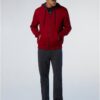 Felpa North Sails Logo Full Zip Uomo Rosso Comoda-5