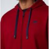 Felpa North Sails Logo Full Zip Uomo Rosso Comoda-4