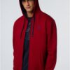 Felpa North Sails Logo Full Zip Uomo Rosso Comoda-3