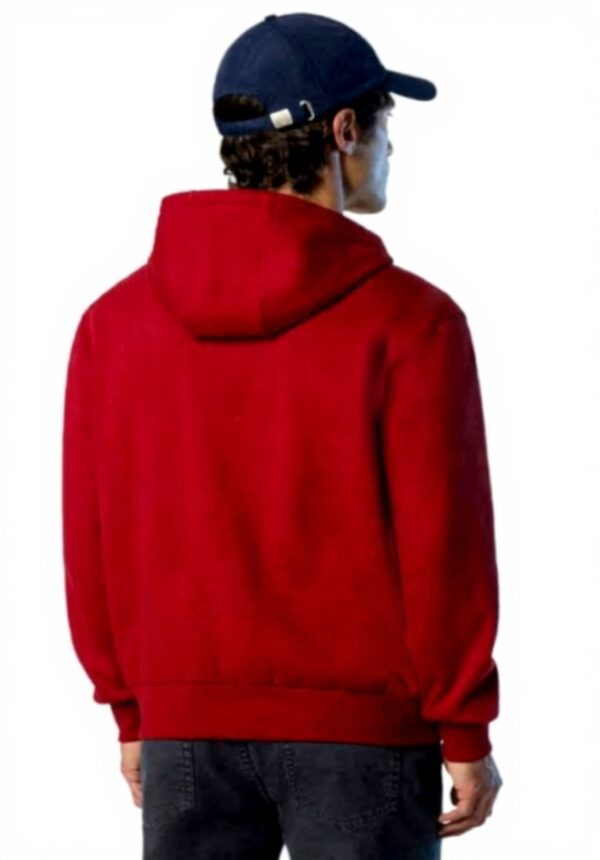Felpa North Sails Logo Full Zip Uomo Rosso Comoda