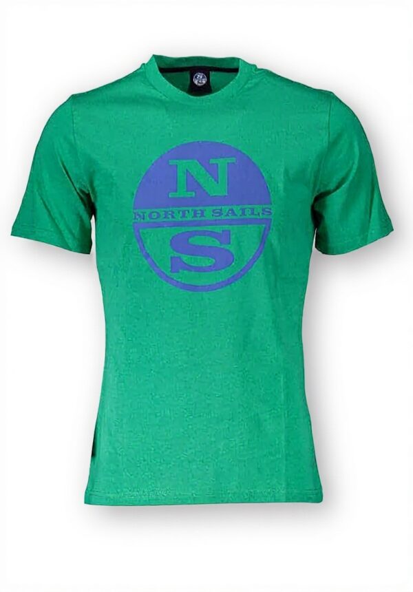 Maglietta uomo North Sails cotone verde scollo rotondo