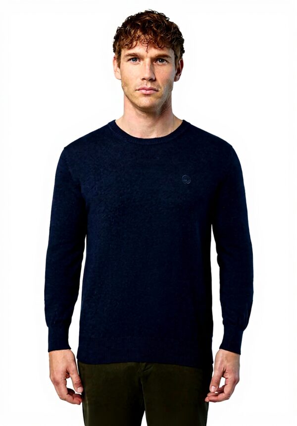Maglione North Sails Uomo Blu Cotone Lana Classico