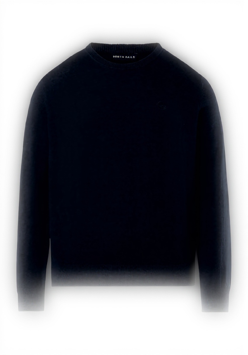 Maglione North Sails Uomo Blu Cotone Lana Classico