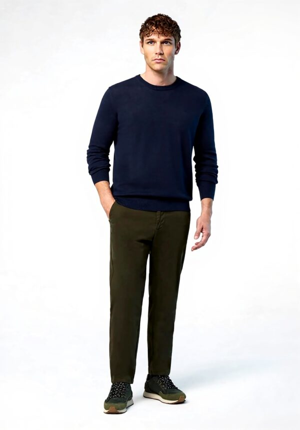 Maglione North Sails Uomo Blu Cotone Lana Classico