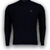 Maglione Uomo North Sails Mezza Zip Blu Scuro Maglieria