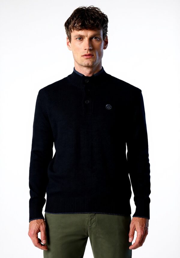 Maglione Uomo North Sails Navy Blue Comodo Elegante