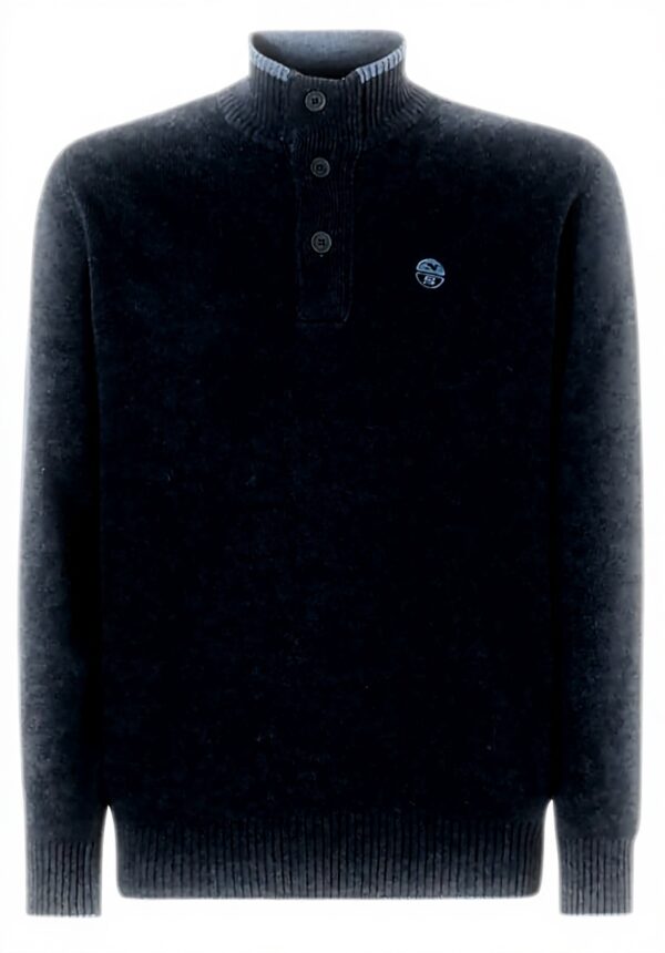 Maglione Uomo North Sails Navy Blue Comodo Elegante