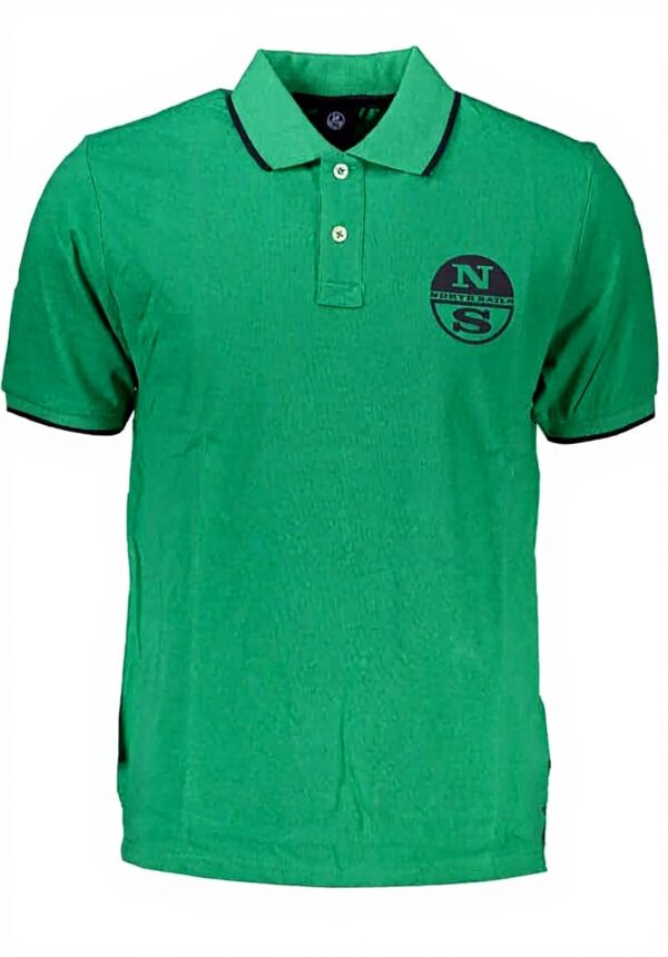 Polo Uomo North Sails Cotone Maniche Corte Verde