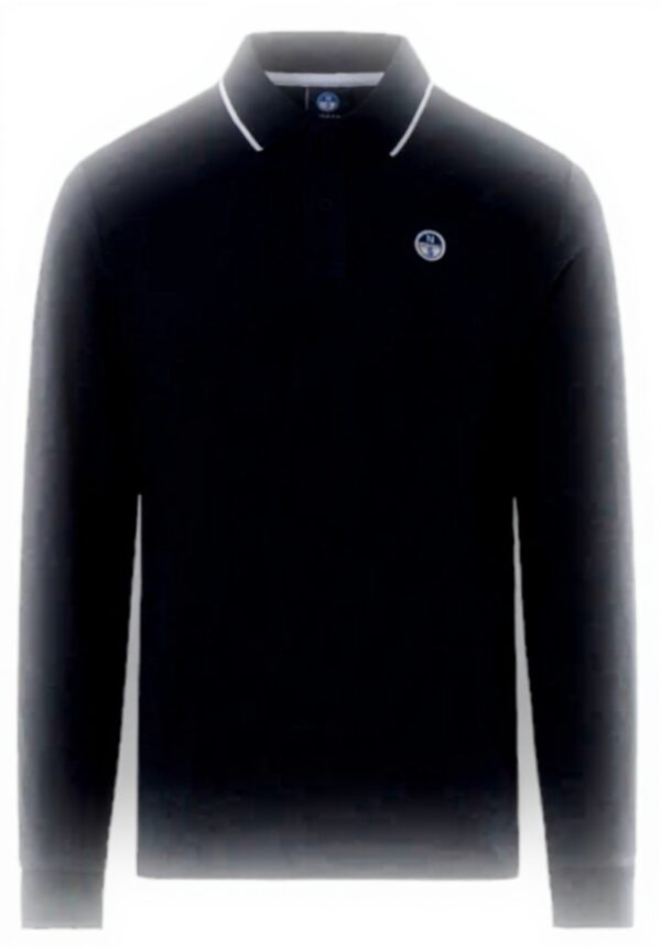 Polo North Sails Uomo Cotone Organico Maniche Lunghe