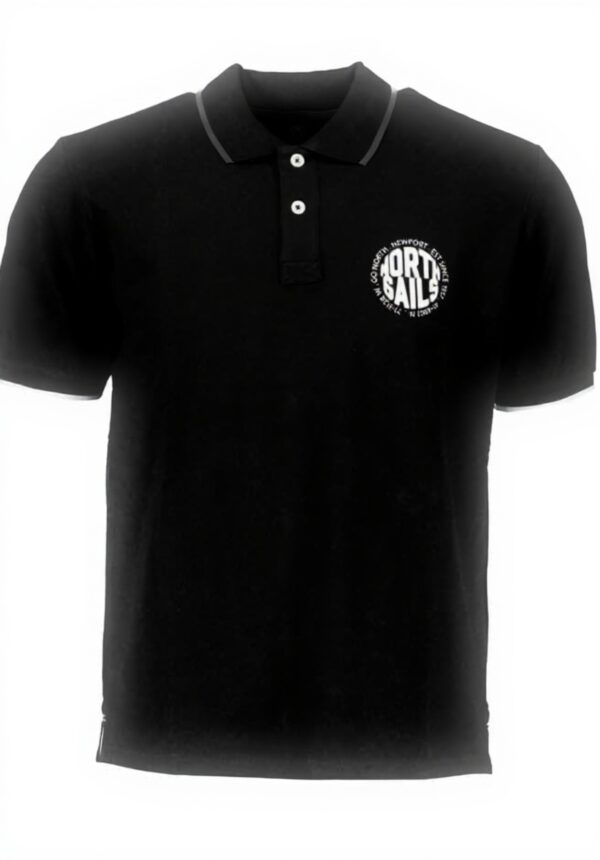 Polo Uomo North Sails Cotone Nero Colletto Bottoni