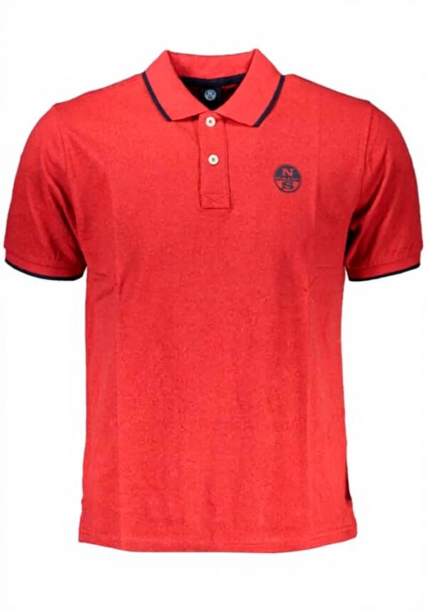 Polo Uomo North Sails Cotone Rosso Colletto Classico