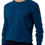 Maglione Uomo North Sails Cashmere Logo Ricamato Blu