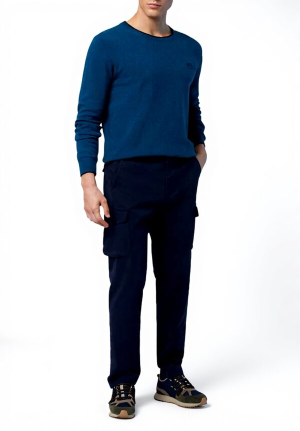 Maglione Uomo North Sails Cashmere Logo Ricamato Blu