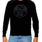 Felpa Uomo North Sails Girocollo Cotone Organico Nero XXL