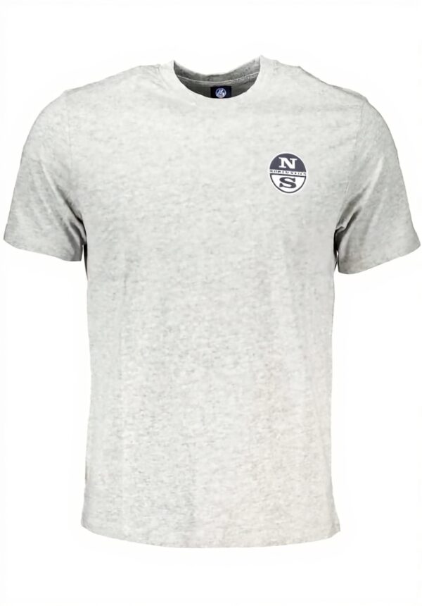 T-shirt Uomo North Sails Cotone Grigio Collo a Girocollo