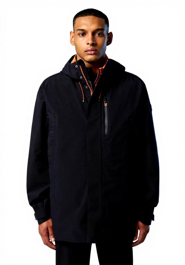 Cappotto North Sails Trench Commuter Nero Stretch Riciclato