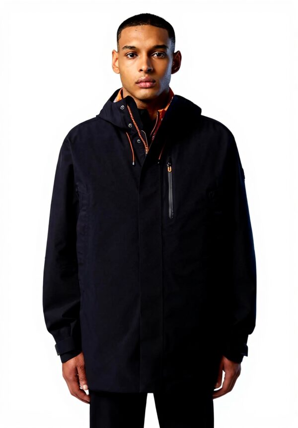 Cappotto North Sails Trench Commuter Nero Stretch Riciclato