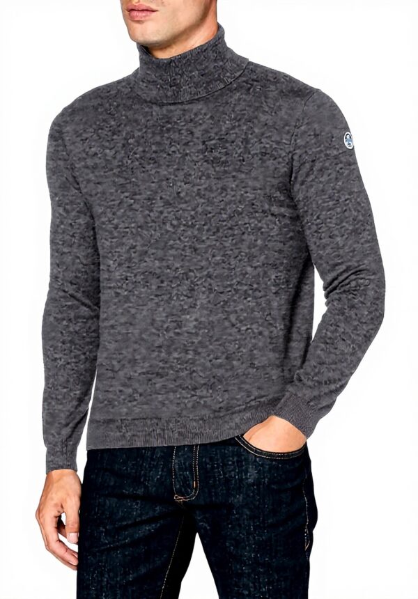 North Sails Maglione Uomo Dolcevita Misto Lana Cotone