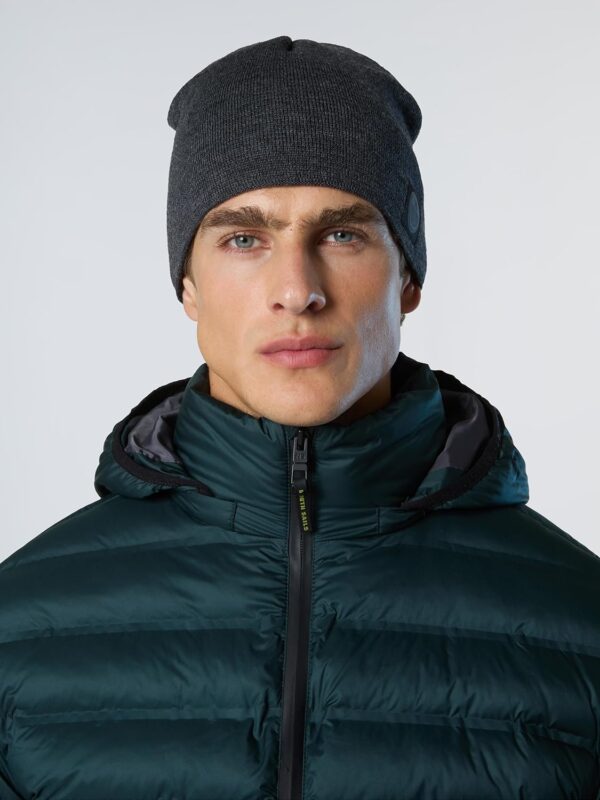 Berretto in lana North Sails Uomo Nero Dark grey melange-1