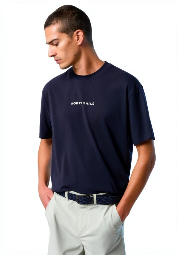 Canotta North Sails Uomo Cotone Organico Nero Navy-3