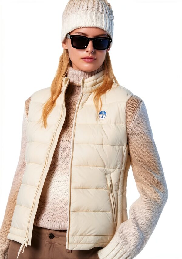 North Sails Gilet Donna Nylon Riciclato Collo Alto-2